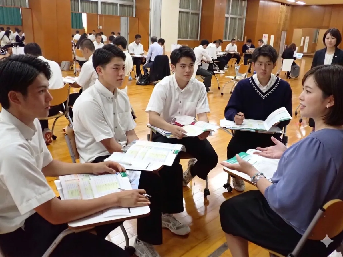 進路説明会のようす